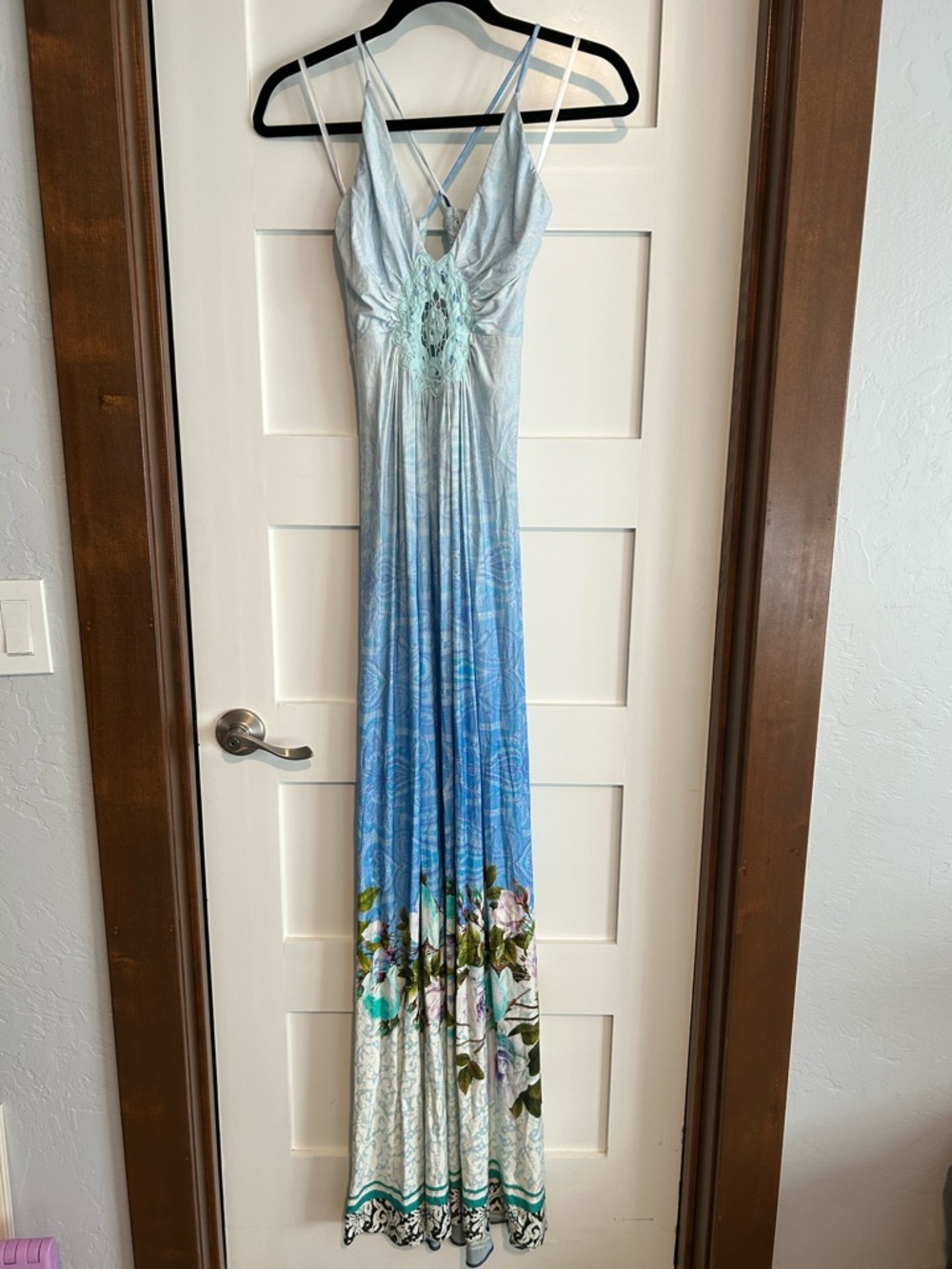 Sky Rigel Floral Bohemian Maxi Dress Size Large New with tag - Picture 3 of 11